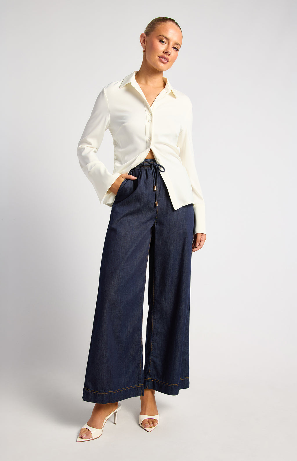 Chambray Pants