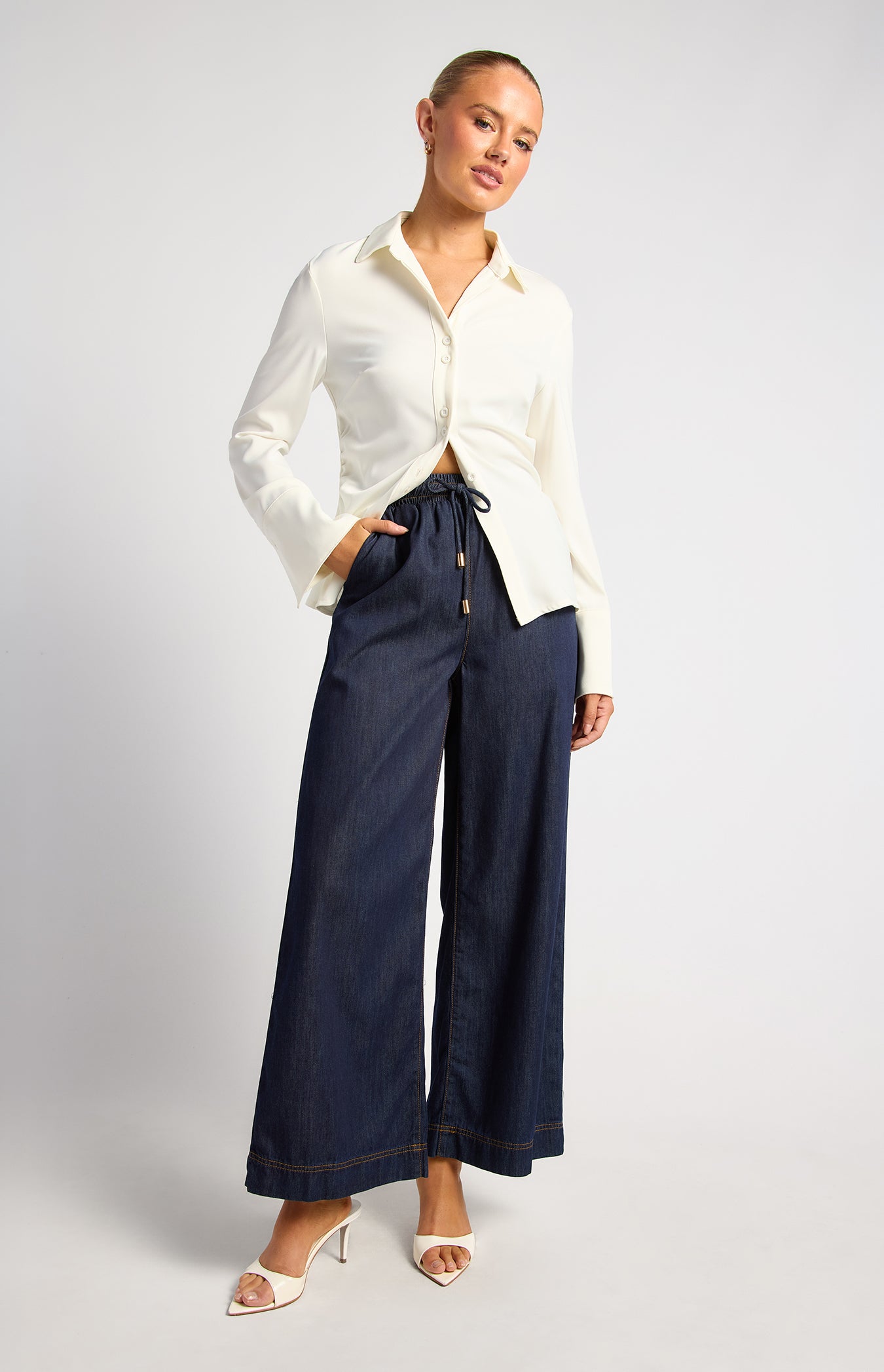 Chambray Pants